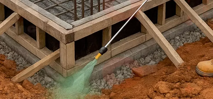 Foundation Slab Termite Treatment in Peachtree Corners